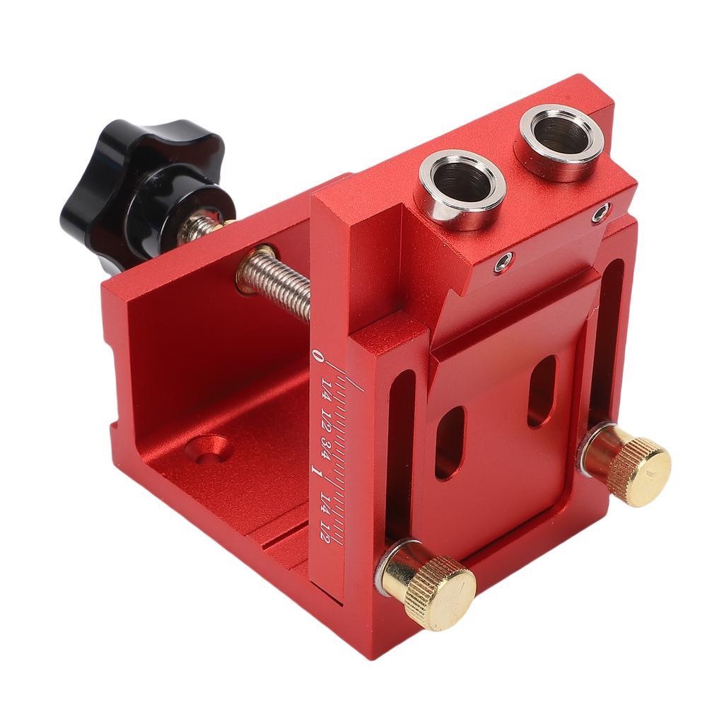 Inclined Hole Drilling Positioner, Adjustable Pocket Hole Jig Kit, 15 Degrees  Angle Aluminum Alloy Woodworking
