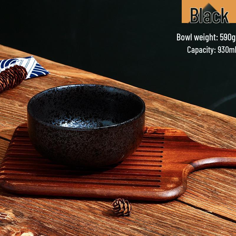 

Japanese Ceramic Noodle Bowl Set with Lid - Creative Individual Ramen Bowl / Salad Bowl