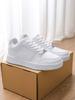 Men Flat Low Top Walking Shoes Fashion Casual Sneakers Tennis Shoe Lace Up Comfort Slip On Student White Slate Shoe Road Running