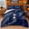 Printet 3-delt sengetøjssæt Tottenham Hotspur Mønster Lagen Pudevar Til Soveværelsesindretning