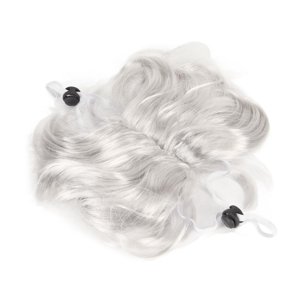 Dog Cat Cosplay Wig Nylon Fiber Vivid Adjustable Elastic Band Washable Pet Wigs for Cats
