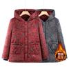 Winter Padded Jacket with Fleece and Thicker Hooded To 0 Years Old 0 Cotton Clothes Plus Size Women