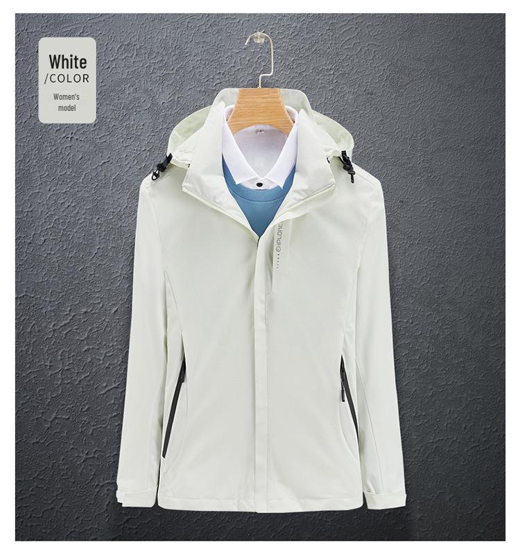 Windproof Waterproof Thin Jacket - Spring/Autumn, Breathable & Loose Fit, Trendy & Casual for Outdoor Hiking.