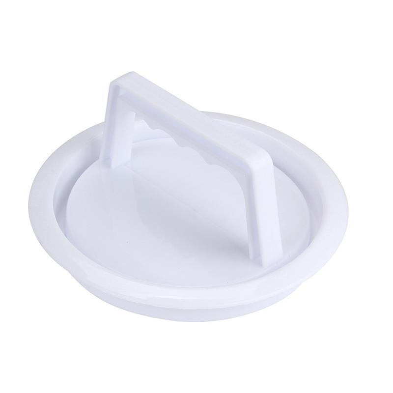 

1/2/4 шт. Пластиковая форма для котлет для бургеров с рисунком гриль для легкого ручного прессования мяса 1PC белый