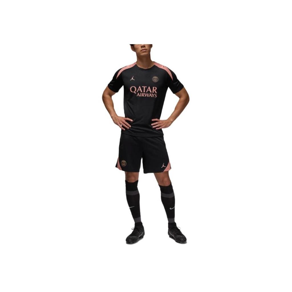 Jordan Paris Saint-Germain Dri-FIT Football FW24 Strike Third Crew Neck Short Sleeve Jersey Men Jersey Black FQ2612-013