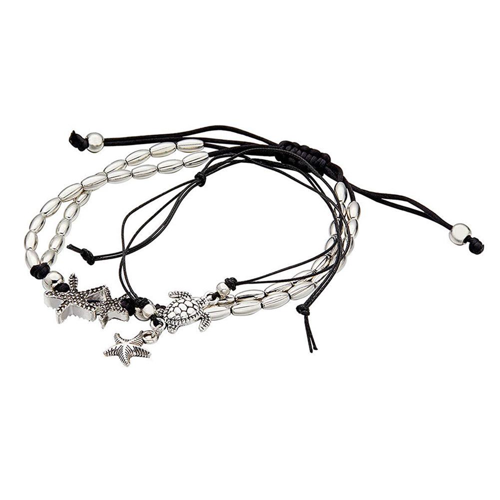 Eg _ Cn _ Charm Damen Perlen Stern Kette Fußkette Strandsandalen Fußkettchen Eg _ Cn _ Charm Damen Perlen Stern Kette Fußkette Strandsandalen Fußkettchen