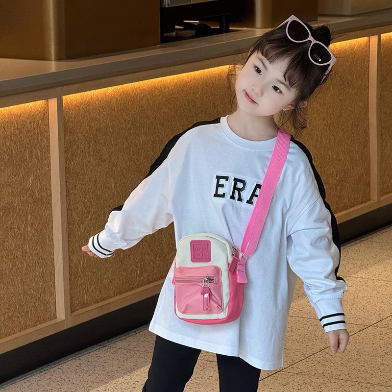 Cool Letters Boys and Girls Single Shoulder Bag - Mini Cute Outdoor Children's Bag