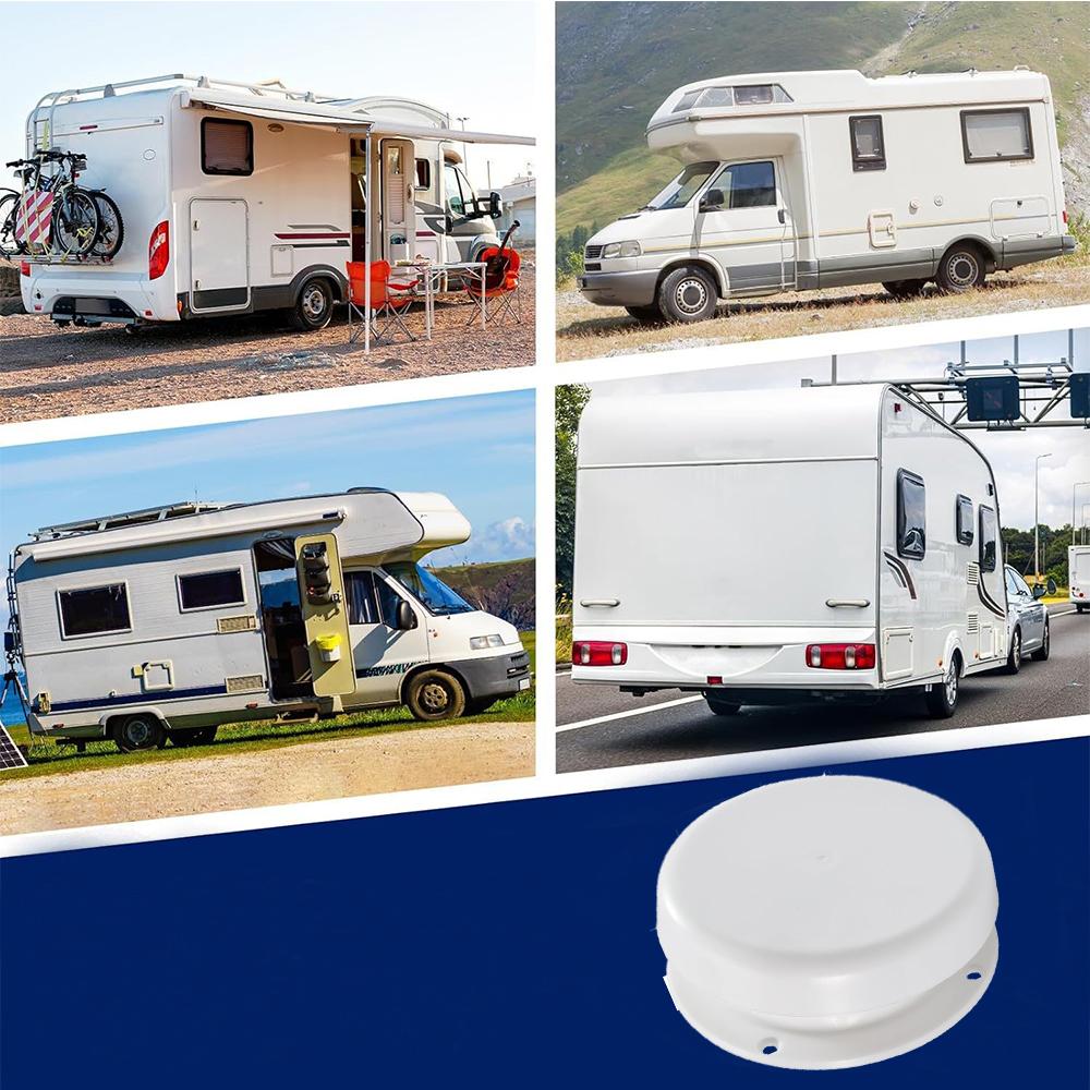 Mushroom Style RV Roof Vent Cap, White