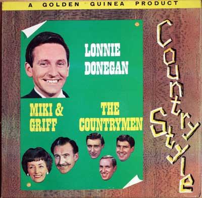 

LP Record LONNIE DONEGAN, THE COUNTRYMEN, MIK - Country Style GGL0211 Pye Golden Guin 1963 UK Country Used