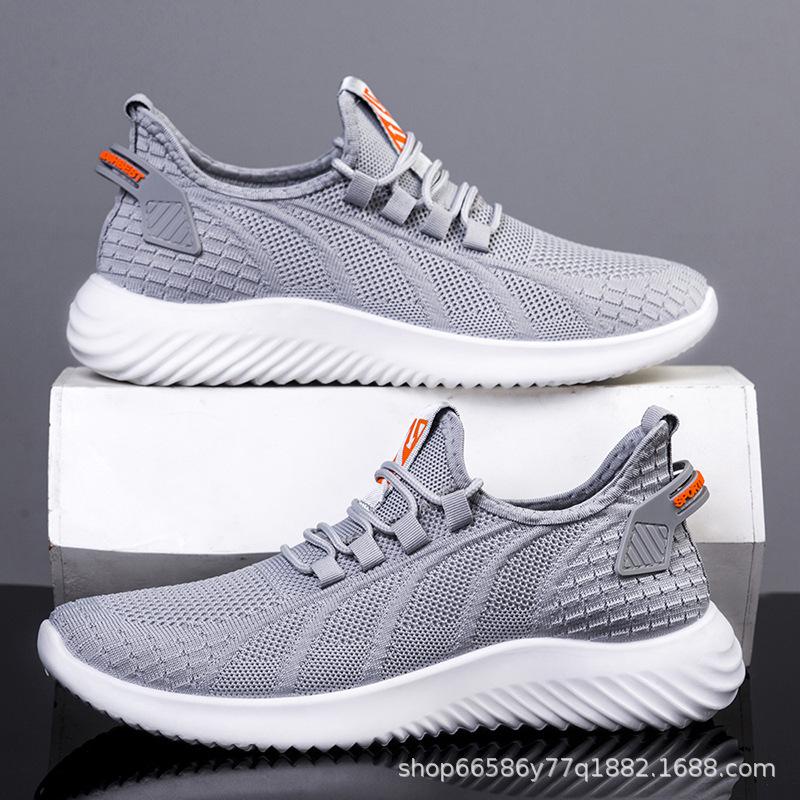

Men s shoes 2025 summer new shoes sports shoes men s running shoes student shoes breathable men s casual shoes 39 серый