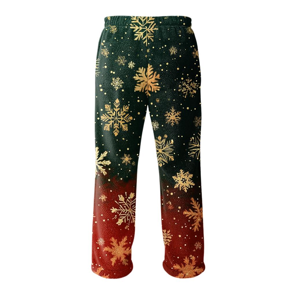 Men's Allover Printed Home Pants Sleeping Pajama Pants Long Pants Pajama Pants