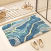 Imitation Cashmere Bathroom Floor Mat, High-End Bathroom Entrance Water-Absorbent Foot Mat, Toilet Bathroom Non-Slip and Stain-Resistant Mat