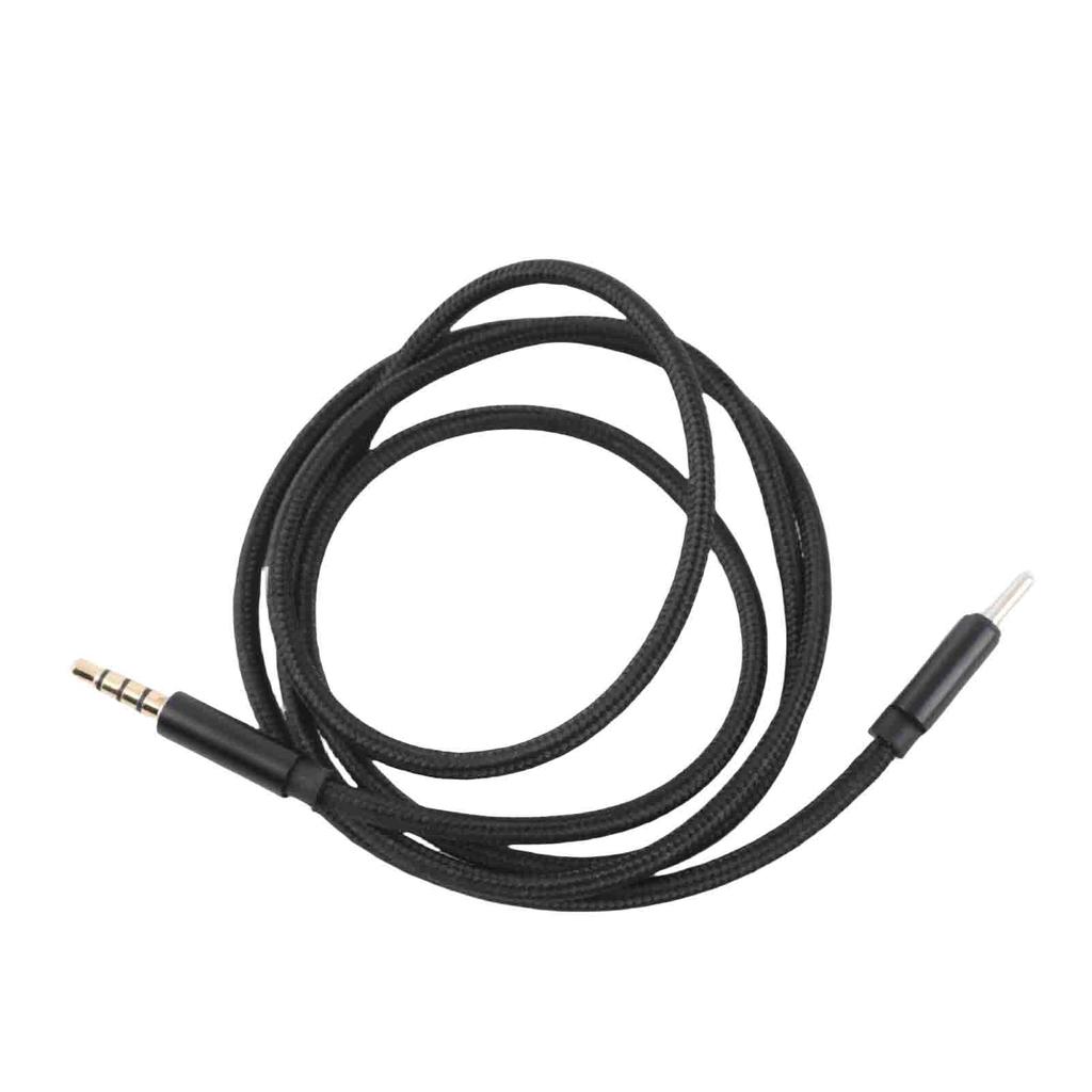 Type C Male To 3.5mm TRRS Male Audio Cable 3.12ft USB C To 3.5mm Headset Car Home Stereo Adapter Cord, 3.12ft Black