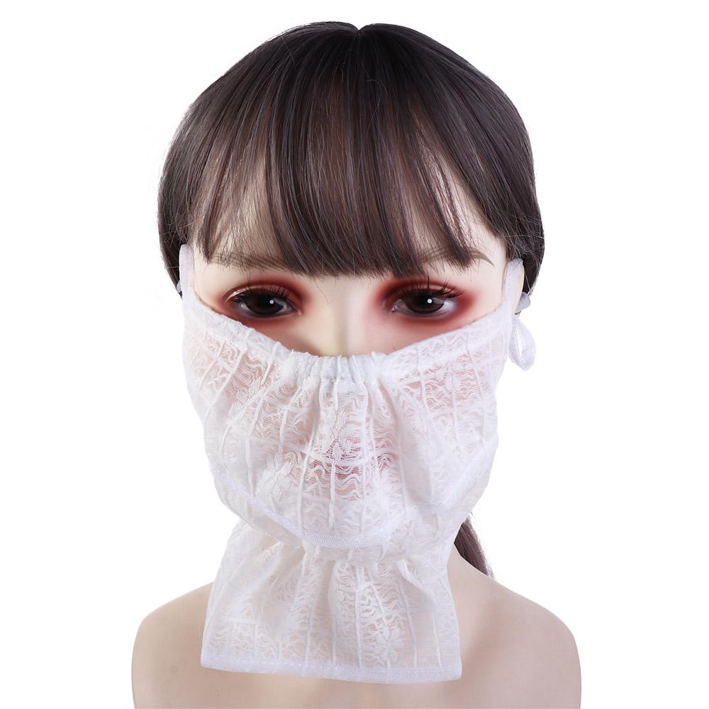 Silk Scarf Face Scarves Outdoor Face Scarf Anti-uv Face Cover Sunscreen Veil Sunscreen Mask