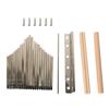 21 Keys Kalimba Steel Keys+Wood Bridge+Musical Instrument Parts Steel Tuning Hammer Kit Musical Enjoyable Instrument Supplies