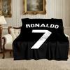 1 Stück kuschelige Cristiano Ronaldo Decke, Leichte & strapazierfähige bedruckte Decke, Perfekt für Zuhause, Sofa, Bett, Picknick, Reisen, Büro
