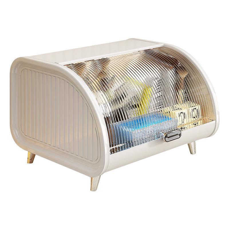 High-End Transparent Desktop Storage Box with Lid for Skincare and Cosmetics