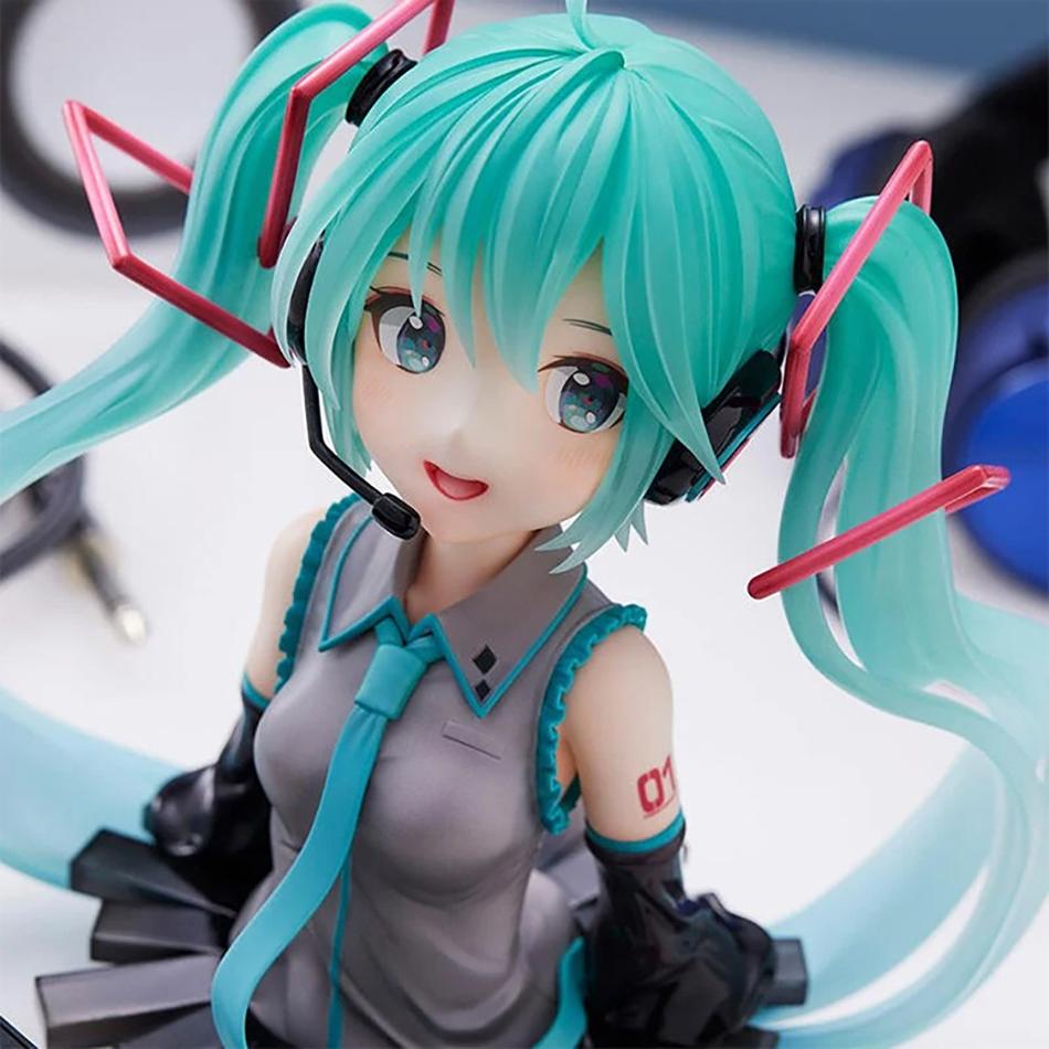 Virtual Idol Hatsune Miku Bust Kasane Teto Chokonose Figurine Anime Collectible Pvc Desk Pc Case Auto Interior Room Decoration
