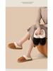 Luxurious Cotton Slippers for Couples - Non-Slip, Thick Sole, Warm & Fluffy for Autumn/Winter Indoors