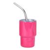 1/6Pcs Stainless Steel Tumbler Shot Glass with Straw Lid 90/150ml Mini Multi-Purpose Cup for Cocktails Coffee Whiskey Portable Beverage Container for