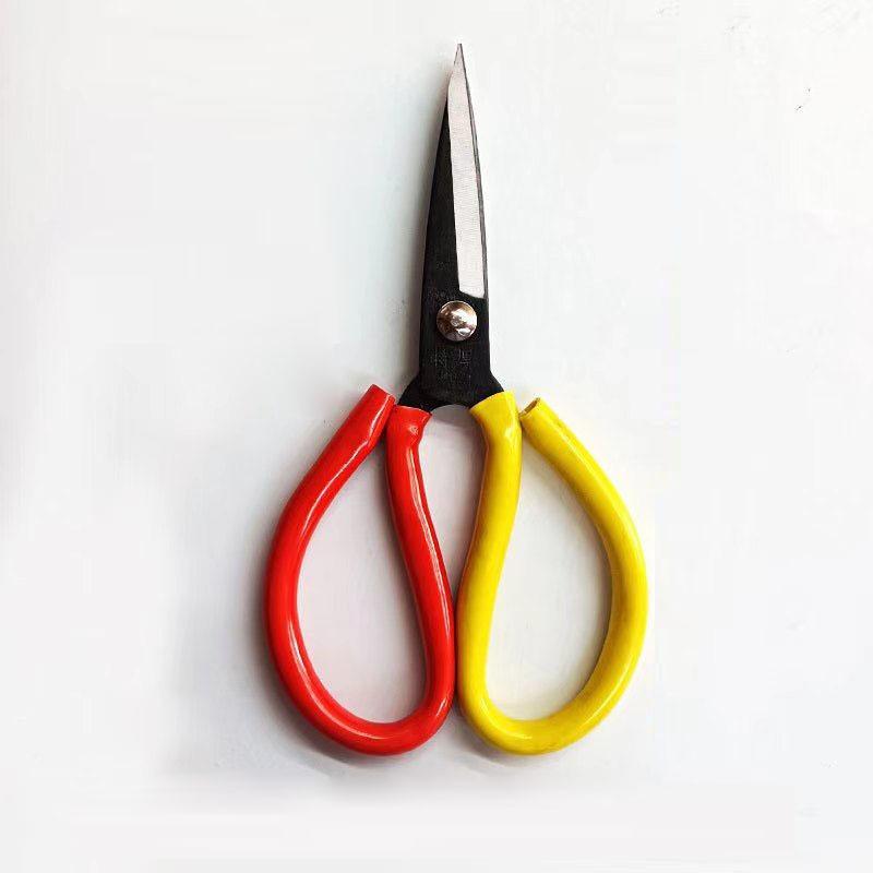 Two-tone Household & Industrial Scissors - Sharp Pointed for Kitchen, Leather, Tailoring, Sewing & Cloth Cutting