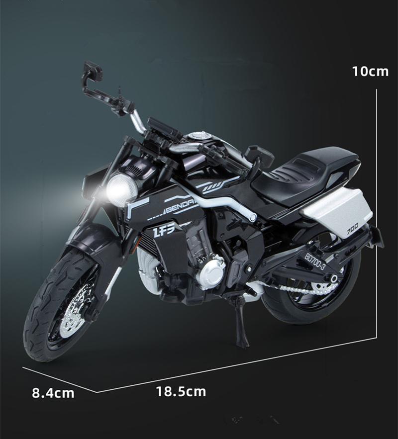 1/12 Scale Tang Knife Lfs700 Alloy Racing Motorcycle Simulation Diecast Metal Cross-country Motorcycle Model Collection Kids Toys Gift