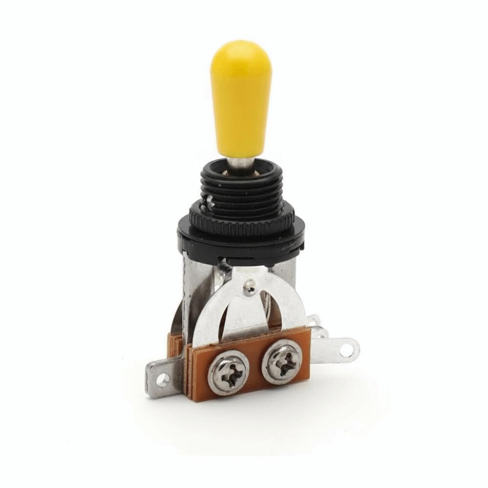 Stable Contact Electric Guitar Toggle Switch Guitar Selector Switch Electric Guitar Accessories black and yellow