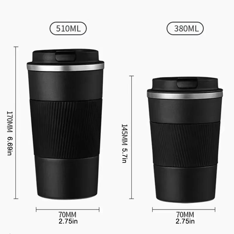 12.85/17.25oz Stainless Steel Thermos Insulated Cup Double-layer Leak-Proof Travel Mug For Sports Outdoor Portable Vacuum Bottle