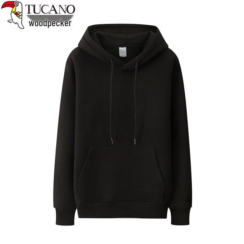 Woodpecker Unisex Solid Pullover Hoodie Non-Fleece 38 2860₽