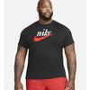Nike Logo Print Crew Neck T-Shirt Men Tops Black DZ3279-010