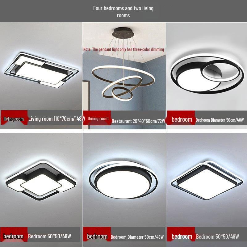Zhongshan Modern LED Ceiling Light Package for Living Room, Bedroom, and Dining Room
