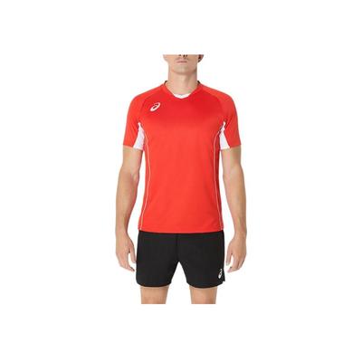 Logo Raglan Short Sleeve T-Shirt Men Tops Red 2053A218-600