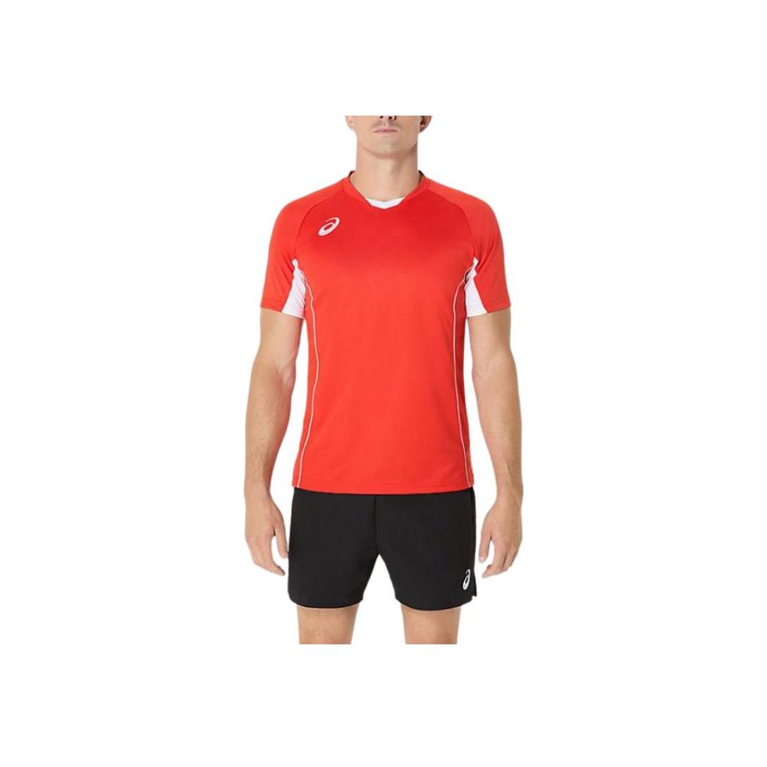 Asics Лого Футболка Реглан с коротким рукавом Мужские топы Красный 2053A218-600 M 4390₽