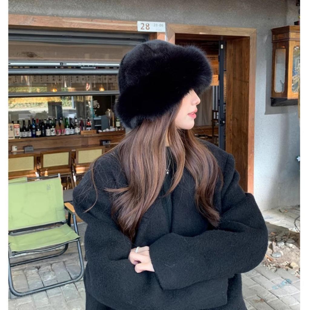 Plush, Mongolian Hat, Cold Resistant, Warm, Thickened, Basin Hat, Ear Protection, Fisherman's Hat