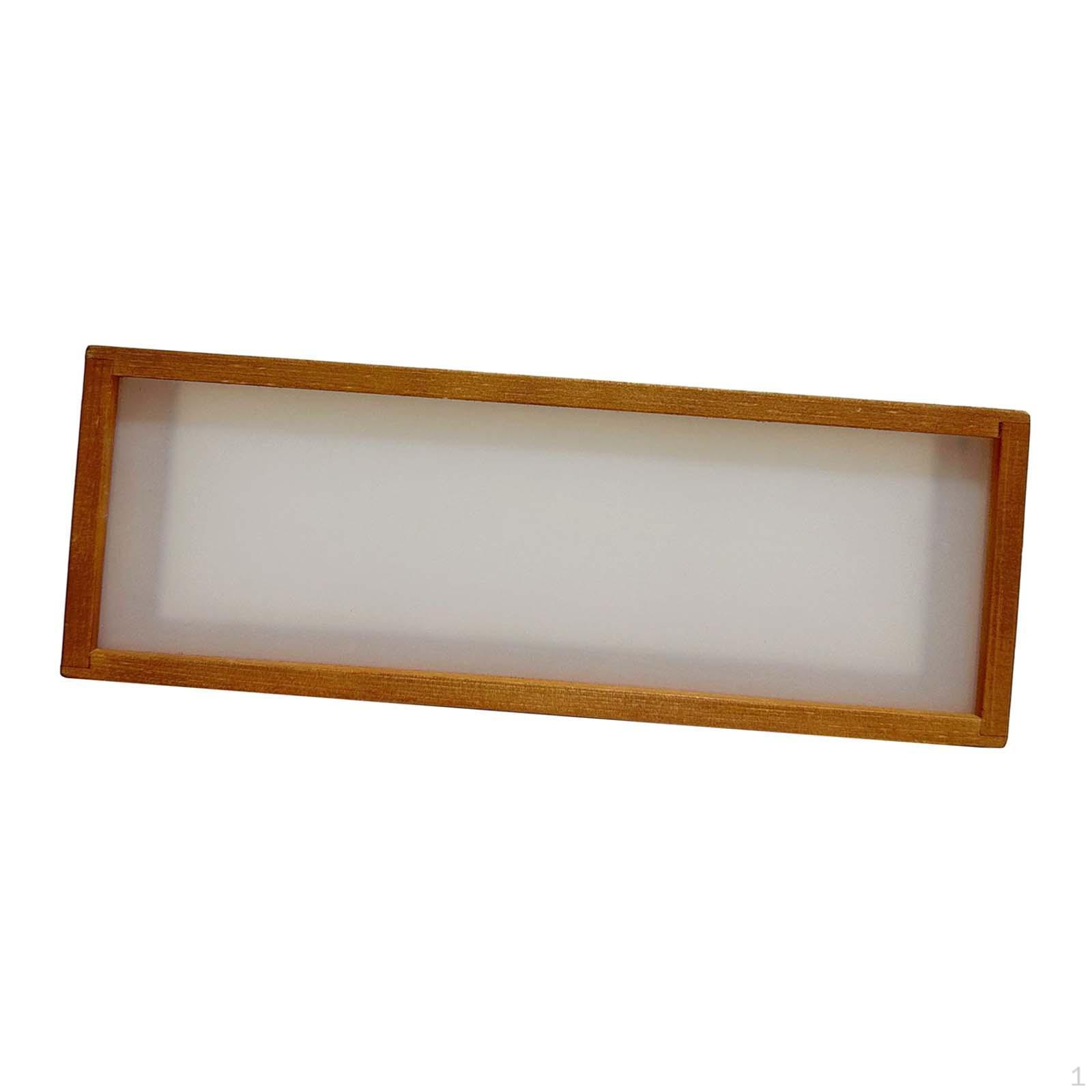 

Деревянная рама Shadow Box с подсветкой Deep Витрина Коллекционные предметы Домашний декор DIY Подарки Витрина для 26cmx6cmx9cm_Brown