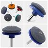 4Pcs Lawnmower Sharpener for Power Hand Drill Wear Resistant Lawnmower Sharpener Tool Corundum Lawmower Accessories