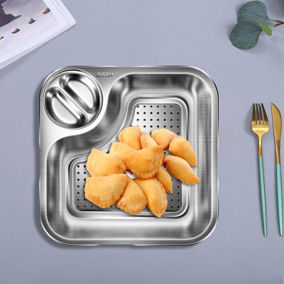Dumplingsfat Frukt Snacksbricka Middag med Dropp Servingsfat för Grill