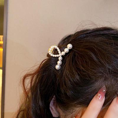 Nový Perlový Uchopovací Klip Internetová Celebrita Univerzální Malý Boční Klip Diamantové Sponky do Vlasů Dívky Ženy Doplňky do Vlasů