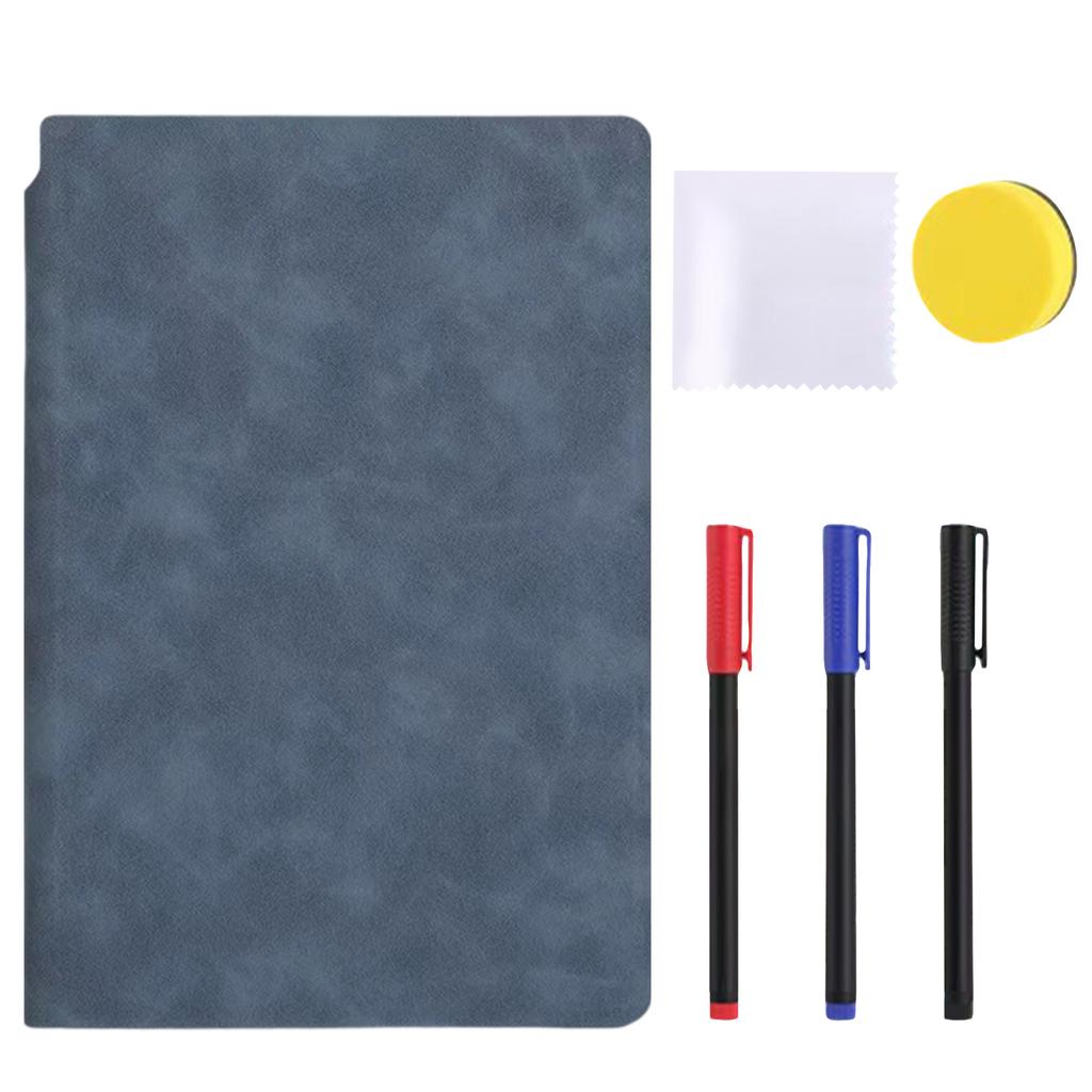 A5 Notepad Whiteboard, Portable Erasable Whiteboard For Notetaking, Reusable, With Erasable Pens And Cleaning Cloth,6ml