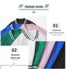 Men's Korean Style Spring Baseball Jacket - Trendy Patchwork Long Sleeve Top, Loose Fit, Handsome Outerwear