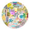 50 Color English Phrase Stickers Car Luggage Refrigerator Mobile Phone Computer Decorative Stickers
