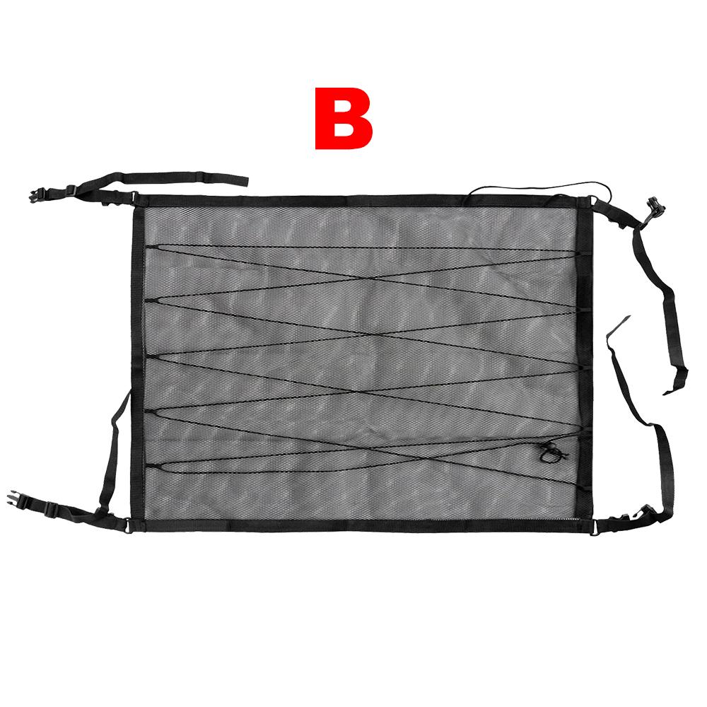 Adjustable Mesh Pocket Car Roof Storage Organizer Interior Cargo Storage Bag Zipper Net Breathable Mesh Bag Car Ceiling Storage Net Pocket