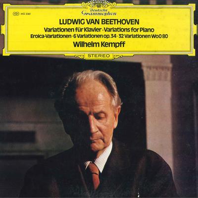 LP Record WILHELM KEMPFF - Ludwig Van Beethoven Variations For MG2381 DEUTSCHE GRAMMO 1972 Japan Obi Classical Used