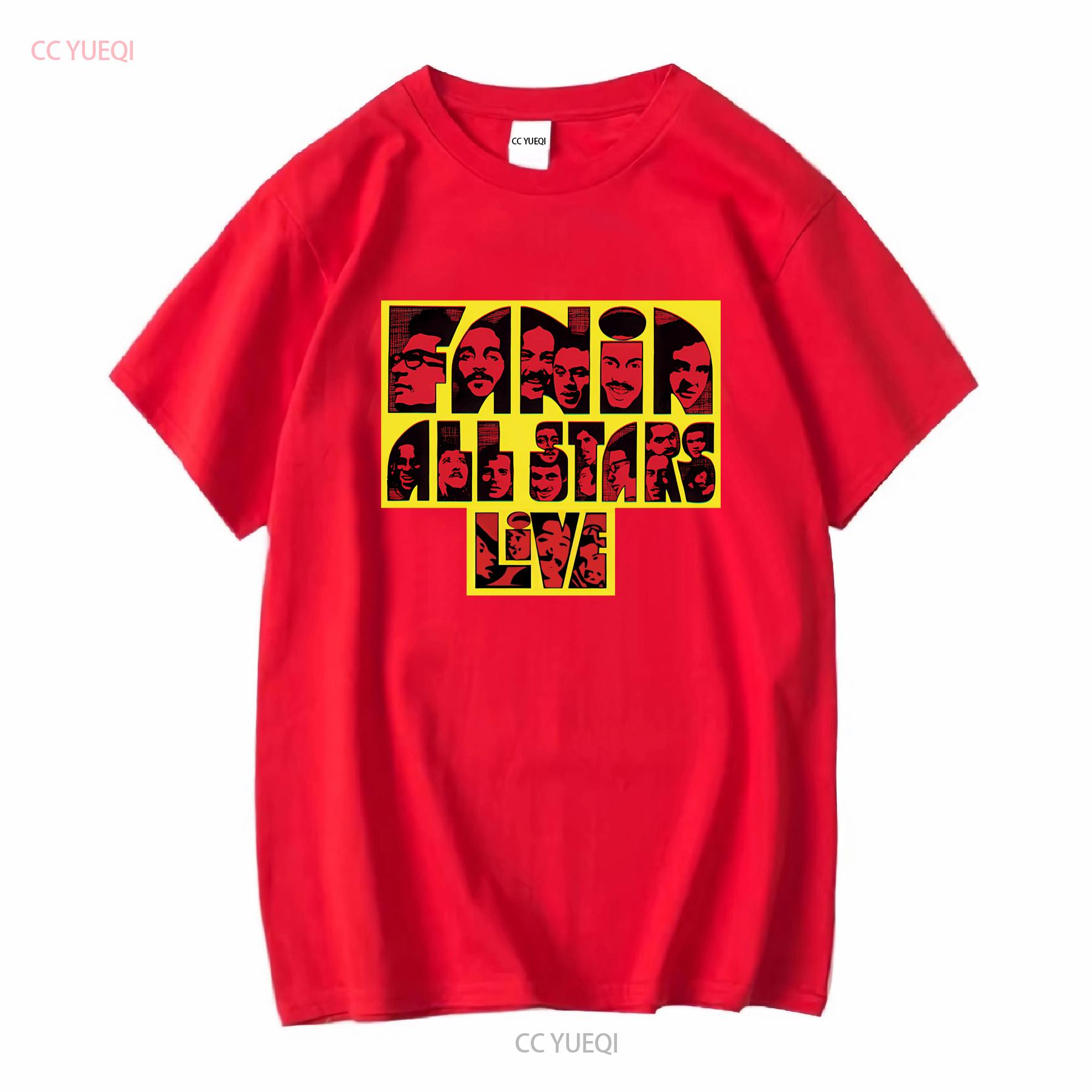 Fania All Stars live Футболка Сальса Hector Lavoe Willie Футболки Звезды винтаж Стиранная Удобная Унисекс мужская стритвир S