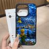 Oil Painting The Little Prince Black Silicone Hard Plastic Phone Case For Iphone 17 Air 16 15 14 13 12 11 Pro Max PC+TPU Cover