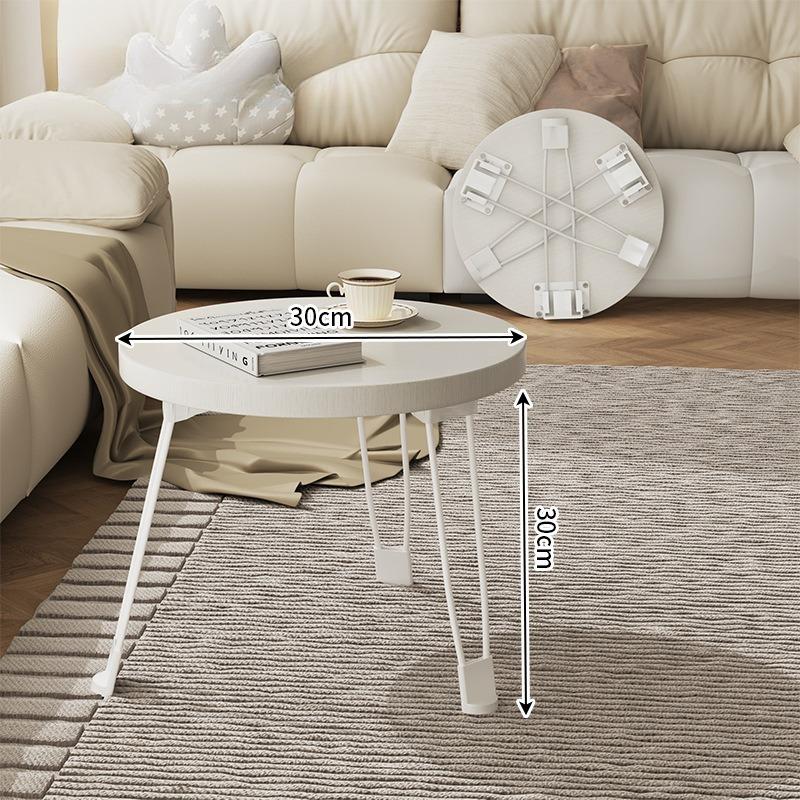 Folding Coffee Table Round Side Tables Minimalist Modern Table Multifunctional Portable Simple Living Room Small Sofa Tables
