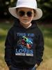 Cute Cartoon Print Boys' Casual Creative Pullover Sweatshirt – Long-Sleeve Top, Outdoor Wear for Kids, Autumn/Winter Clothing