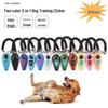 Zweifarbiger Haustiertraining-Clicker & Pfeife mit Lanyard