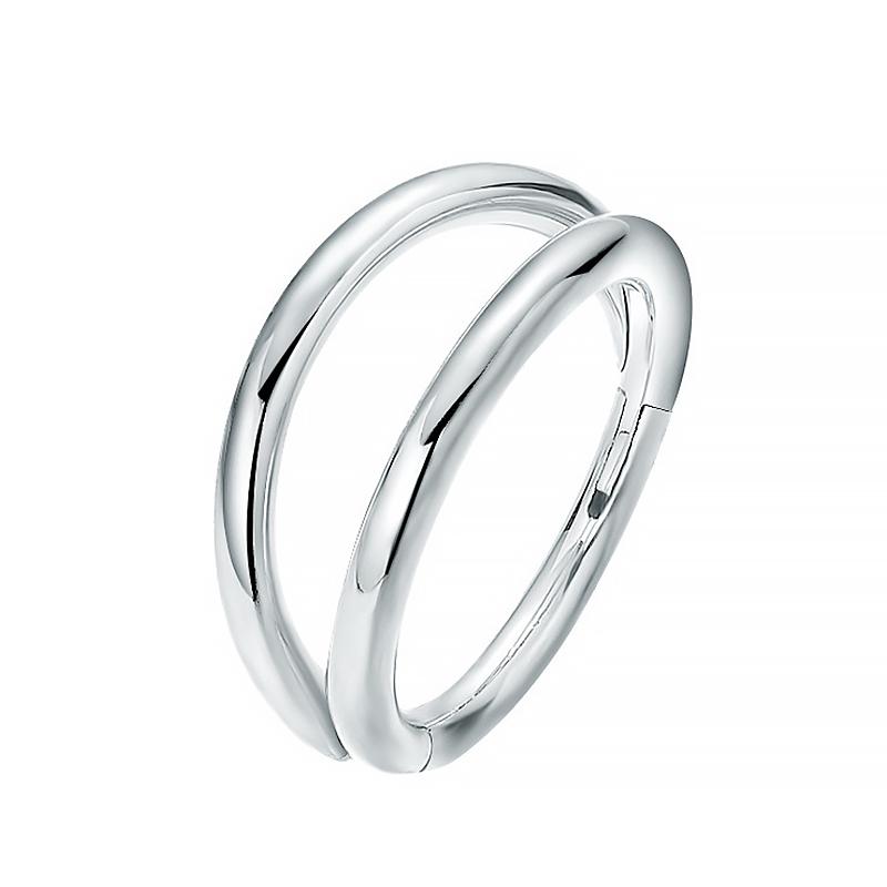 Acciaio chirurgico 316L Segmento Trago Elica Cartilagine Orecchino Anello Naso Setto Clicker Conch Tre Strati Narice Piercing Gioielli