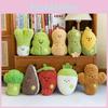 Bonecos de Frutas e Vegetais de Pelúcia Brinquedos Recheados de Coral Fleece Para Decoração de Sala de Brinquedos Infantil